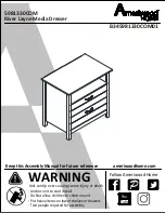 Preview for 1 page of Ameriwood HOME River Layne Media Dresser 5981330COM Assembly Manual