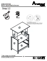 Preview for 19 page of Ameriwood HOME River Layne Media Dresser 5981330COM Assembly Manual