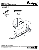 Preview for 21 page of Ameriwood HOME River Layne Media Dresser 5981330COM Assembly Manual