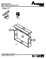 Preview for 24 page of Ameriwood HOME River Layne Media Dresser 5981330COM Assembly Manual