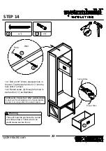 Предварительный просмотр 22 страницы Ameriwood HOME systembuild EVOLUTION 7546884COM Instruction Booklet