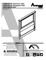 Предварительный просмотр 1 страницы Ameriwood HOME Twin Headboard 5320340EBL Manual