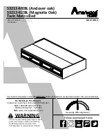 Ameriwood HOME Twin Mates Bed 5321340EBL Manual preview