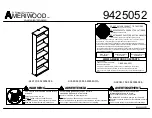 Ameriwood 9425052 Instruction Manual предпросмотр