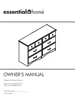 Ameriwood Essential Home Grayson 6 Drawer Dresser Owner'S Manual preview