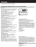 Preview for 2 page of AmerTac TM15DOLB Instruction Manual & Warranty