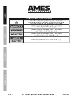 Предварительный просмотр 2 страницы Ames Instruments 63985 Owner'S Manual & Safety Instructions