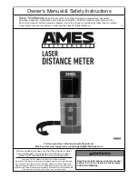 Preview for 1 page of Ames Instruments 64001 Owner'S Manual & Safety Instructions