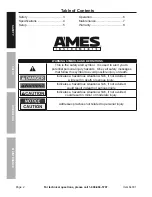 Preview for 2 page of Ames Instruments 64001 Owner'S Manual & Safety Instructions