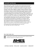 Preview for 8 page of Ames Instruments 64001 Owner'S Manual & Safety Instructions