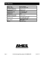 Preview for 4 page of Ames Instruments 64170 Owner'S Manual & Safety Instructions