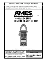 Preview for 1 page of AMES 1000a Owner'S Manual And Safety Instructions