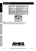 Предварительный просмотр 4 страницы AMES 57013 Owner'S Manual & Safety Instructions