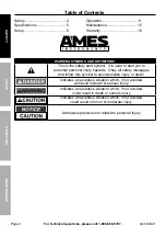 Preview for 2 page of AMES 64021 Owner'S Manual & Safety Instructions