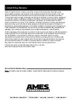 Предварительный просмотр 16 страницы AMES 64021 Owner'S Manual & Safety Instructions