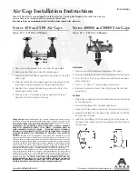 AMES Air Gap 400 Series Installation Instructions preview