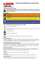 Preview for 2 page of Ametek Land 4500 MKIII User Manual