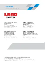 Предварительный просмотр 64 страницы Ametek Land 4750-PM User Manual