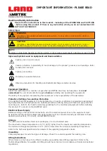 Preview for 2 page of Ametek Land 812674 Installation Manual