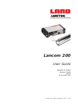 Ametek Land Lancom 200 User Manual предпросмотр