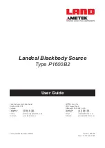 Предварительный просмотр 1 страницы Ametek Land Landcal P1600B2 User Manual