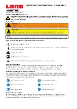 Предварительный просмотр 2 страницы Ametek Land SPOT ACTUATOR User Manual