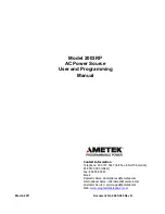 Ametek 2003RP User And Programming Manual предпросмотр