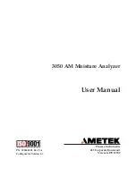 Preview for 1 page of Ametek 3050-AM User Manual