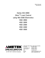 Предварительный просмотр 3 страницы Ametek 502-3000 Series Installation And Operating Instructions Manual