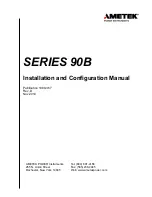 Ametek 90B Series Installation And Configuration Manual preview