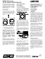 Ametek 925 Series Installation & Service Manual preview