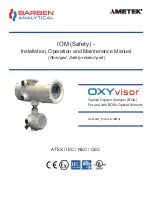 Предварительный просмотр 1 страницы Ametek BARBEN ANALYTICAL OXY visor Installation, Operation And Maintenance Manual