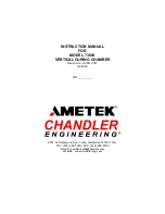 Ametek CHANDLER ENGINEERING 7360V Instruction Manual preview