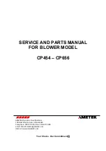 Ametek CP454 Service And Parts Manual preview