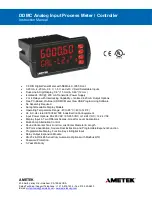 Предварительный просмотр 1 страницы Ametek DDMC Instruction Manual