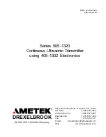 Предварительный просмотр 3 страницы Ametek Drexelbrook 505-1320 Series Installation And Operating Instructions Manual