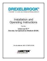 Предварительный просмотр 1 страницы Ametek Drexelbrook Universal IV CM Installation And Operating Instructions Manual