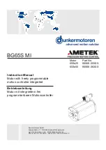 Preview for 1 page of Ametek Dunkermotoren BG65Sx25 MI Instruction Manual