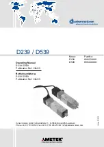 Ametek dunkermotoren D239 Series Operating Manual preview