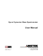 Предварительный просмотр 1 страницы Ametek Dycor Dymaxion Mass Spectrometer User Manual