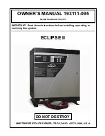 Preview for 1 page of Ametek ECLIPSE II Owner'S Manual