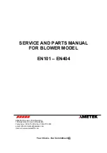 Preview for 1 page of Ametek EN101 Service And Parts Manual