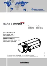 Preview for 1 page of Ametek EtherCAT BG 65 S Instruction Manual