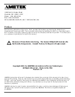 Preview for 2 page of Ametek Gemco Brik 955QD Series Installation, Programming And Maintenance Manual