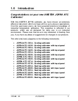 Preview for 5 page of Ametek JOFRA ATC-125 A Reference Manual