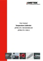 Ametek JOFRA CTC-1200 A User Manual предпросмотр