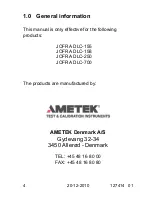 Предварительный просмотр 4 страницы Ametek JOFRA RTC-156/157 B/C User Manual