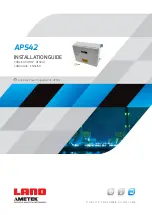 Предварительный просмотр 1 страницы Ametek LAND APS42 Installation Manual