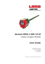 Ametek LAND Genesis WDG-1200 User Manual предпросмотр