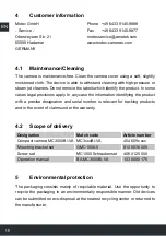 Preview for 18 page of Ametek Motec MC3000B Installation And Operating Instructions Manual